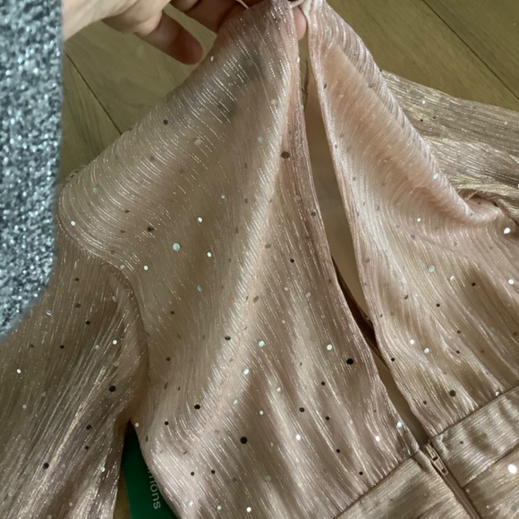 Simons Party Dress - Rouched with small sequins - NWT - M - Picture 5 of 5